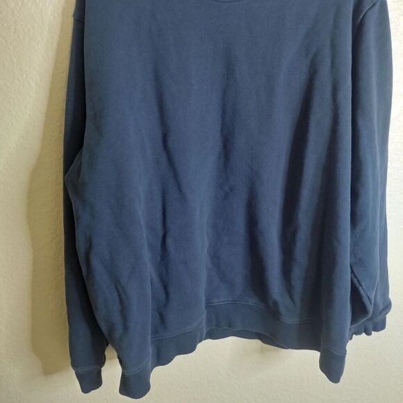 Everlane The Track Crewneck Sweatshirt Organic Cotton faded blue men's 2Xl - Picture 4 of 10